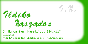 ildiko naszados business card